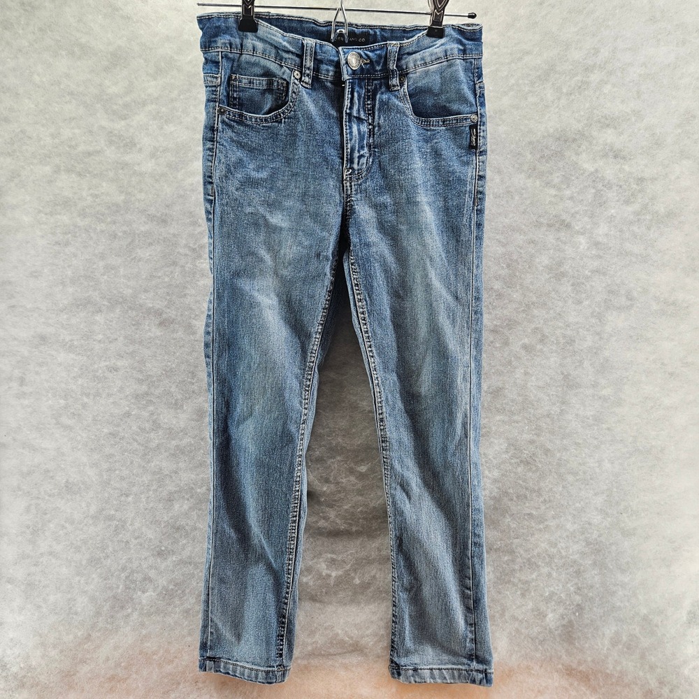Silver Jeans Co Nathan Distressed Medium Wash Denim Jeans Boys Size 10 140cm